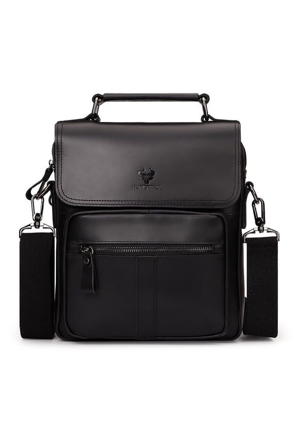 Leather Messenger Bag for Men, Shoulder Crossbody Bag with Adjustable Straps for Work Business