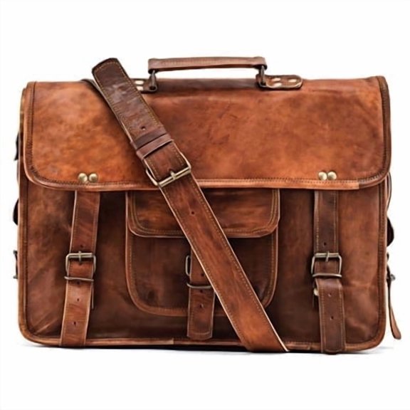 Leather Messenger Bag for Men/Women, Laptop/Office/Work/Travel, Handmade Leather Shoulder Bag For Multiple uses