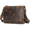 thumbnail image 1 of Leather Messenger Bag for Men Women Medium  bag Retro Crossbody Shoulder bag Mens Purse Handbag, 1 of 9