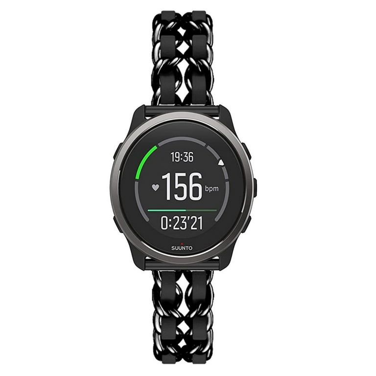 Leather Metal Band Compatible With Suunto Peak/9 Peak Pro/5 Peak