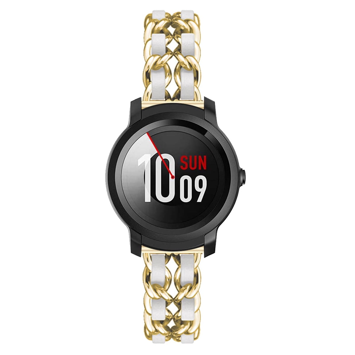 Leather Metal Band Compatible With Ticwatch E2 Band, Stainless