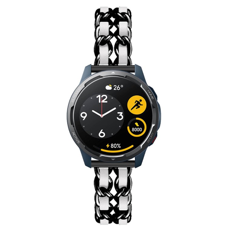 Leather Metal Band Compatible With Xiaomi Mi Watch S2 42mm/46mm