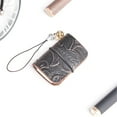 thumbnail image 1 of Leather Miniature Notebook, Pocket Sized Cowhide Journal, Handmade Genuine Leather with Ultra Compact Design, for Travel Sketching Diary, 6X3Cm, Creative Gift Idea, coffee color, 1 of 9