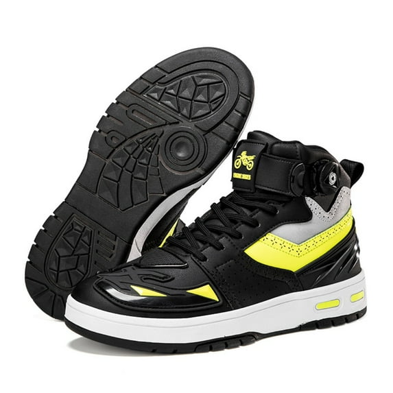 Leather Motorcycle Shoes Men's and Women's Protective Riding Shoes Motorcycle Gear