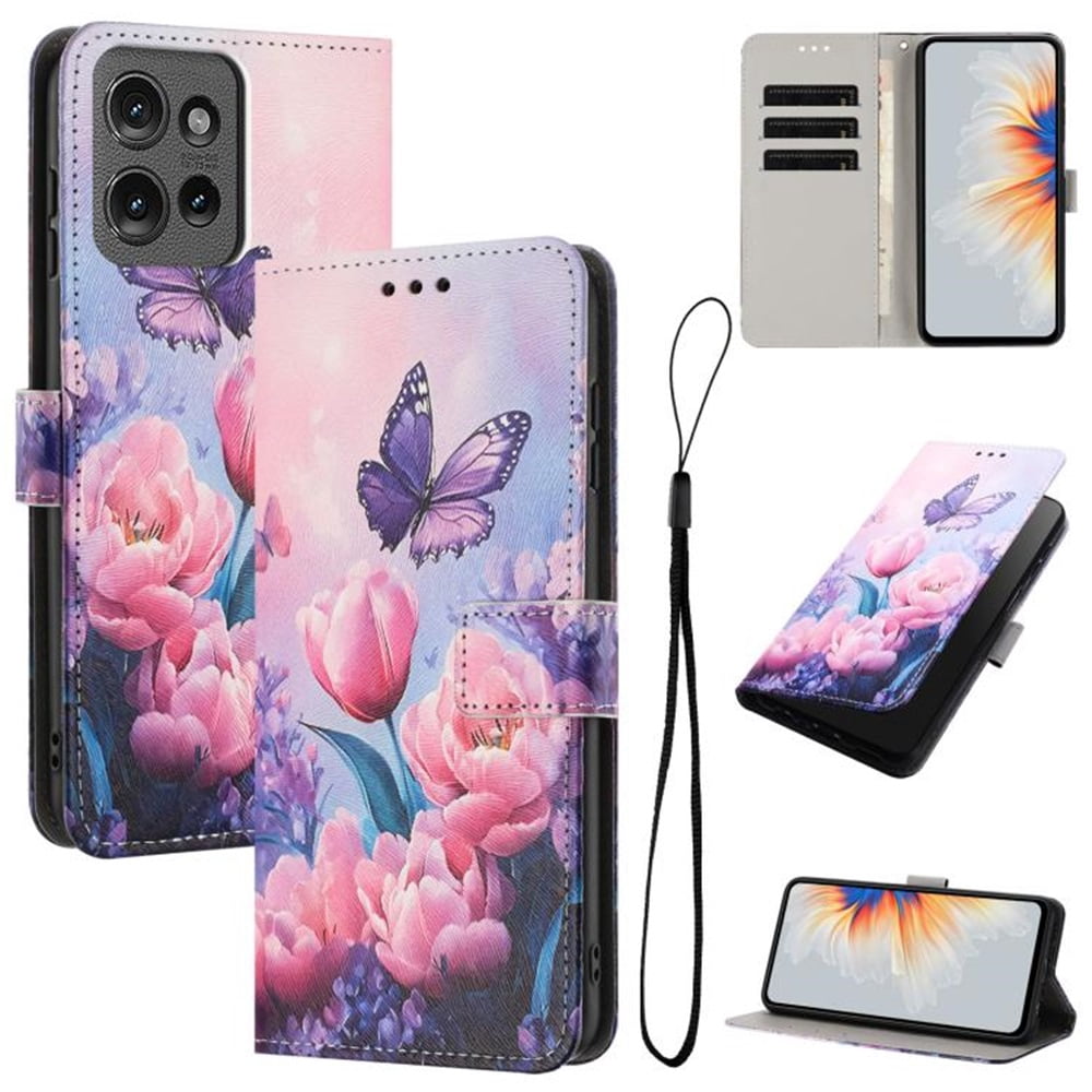 Leather For Motorola Moto G86 5G 6.67-inch Wallet Case Embossed