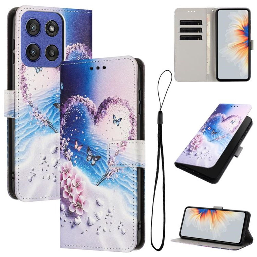 Leather For Motorola Moto G86 5G 6.67-inch Wallet Case Embossed