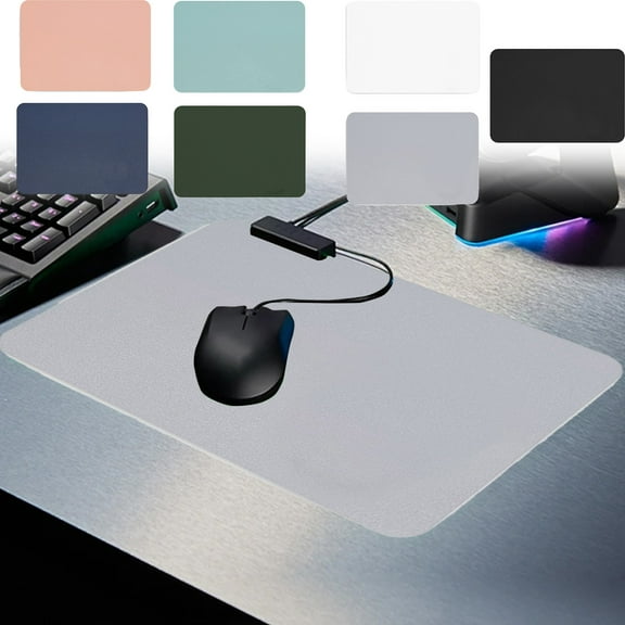 Leather Mouse Pad Small Waterproof Mouse Pad Spill Resistant Desk Mat | Single | Glossy Surface | Easy to Clean | Artificial Leather | Multicolor | 9.84 x 8.26 in | Smooth Precision Control