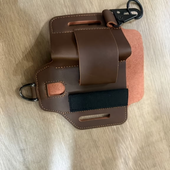 Leather Multitool Sheath,EDC Belt Organizer for Work and Daily Use,Leatherman Sheath,EDC Pocket Organizer for Flashlight and Multitool,Gifts for Men,Leather Sheath for Multitool
