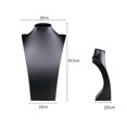 thumbnail image 1 of Leather Necklace Pendant Chain Jewelry Bust Display Holder Stand Jewelry Holder for Necklaces, Bracelets, Figure Display Stand, 1 of 20