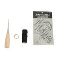 Leather Needle Set Waxed Thread Awl Thimble Kit for Sewing DIY Craft