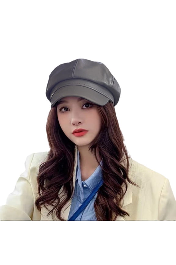 Leather Newsboy Cabbie Winter Hat For Women Beret Hat Hat Cabbie Painter Cap Womens Wool Hats Canvas Painters Hat Tame Hats Solid Fedora French Men Large Vintage Womens Hat French Artist Hat Pairs