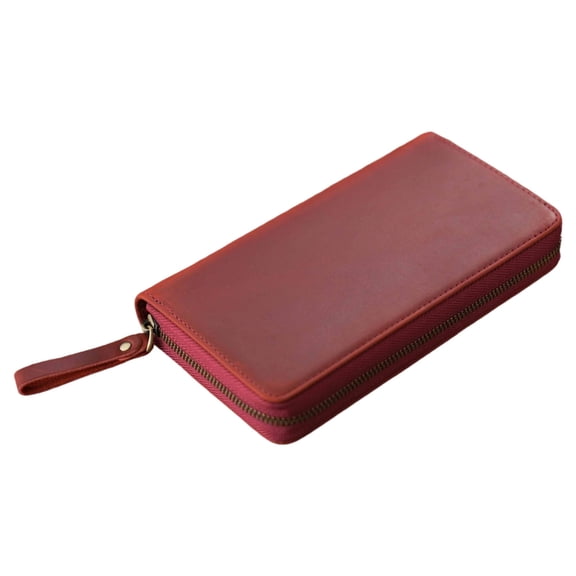 Zippered Leather Cover for 7.28x3.54In Pocket Notebook Field Notebook Journal