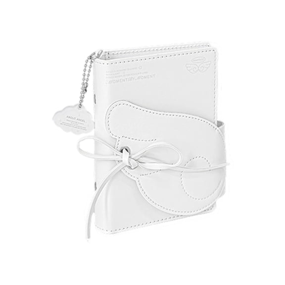 Leather Notebook Refillable with 6-Ring Binder Covers 64 Sheets Unlined for Daily Journaling