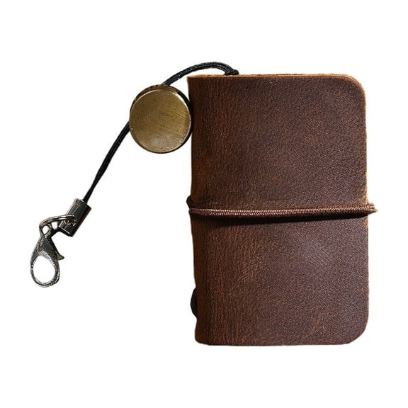 Leather Notebook Scrapbook Unlined Diary for Office Artist Architect Restaurant 64 Pages