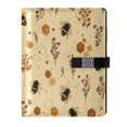 thumbnail image 1 of Leather Notebook with Pen Holder Writing Notepad Includes 100 Pages Lined Journal Bees and Flowers Pattern, 1 of 6