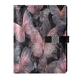 thumbnail image 1 of Leather Notebook with Pen Holder Writing Notepad Includes 100 Pages Lined Journal Pink with Gold Butterfly, 1 of 6