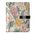 thumbnail image 1 of Leather Notebook with Pen Holder Writing Notepad Includes 100 Pages Lined Journal Retro Plant Pattern, 1 of 6