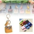 thumbnail image 1 of Leather Owl Purse Keychain Car Key Pendant Cute Bag Charm Cute Cartoon Keychain Pendant Women's Key Ring Clip Keychain Silicone Key Ring Bracelet, 1 of 7