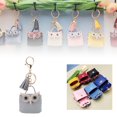thumbnail image 1 of Leather Owl Purse Keychain Car Key Pendant Cute Bag Charm Cute Cartoon Keychain Pendant Women's Key Ring Clip Keychain Silicone Key Ring Bracelet, 1 of 7