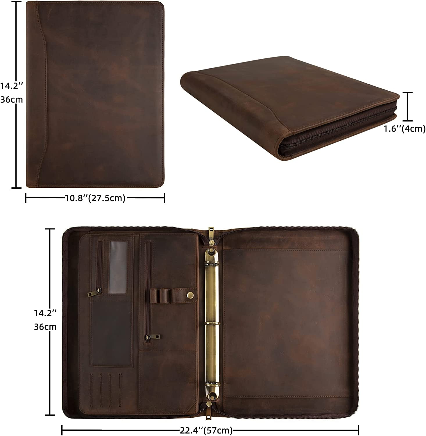 Resume Portfolio Binder at Henry - Leather Padfolio Men Portfolio Binder Women 3 Ring Resume Folder Organizer Lefty Dark Khaki Standard 394b1e1e 3d3f 4795 9a44 3381cf777cdc.8f2b60ef9648f3172794f26b5daad032 