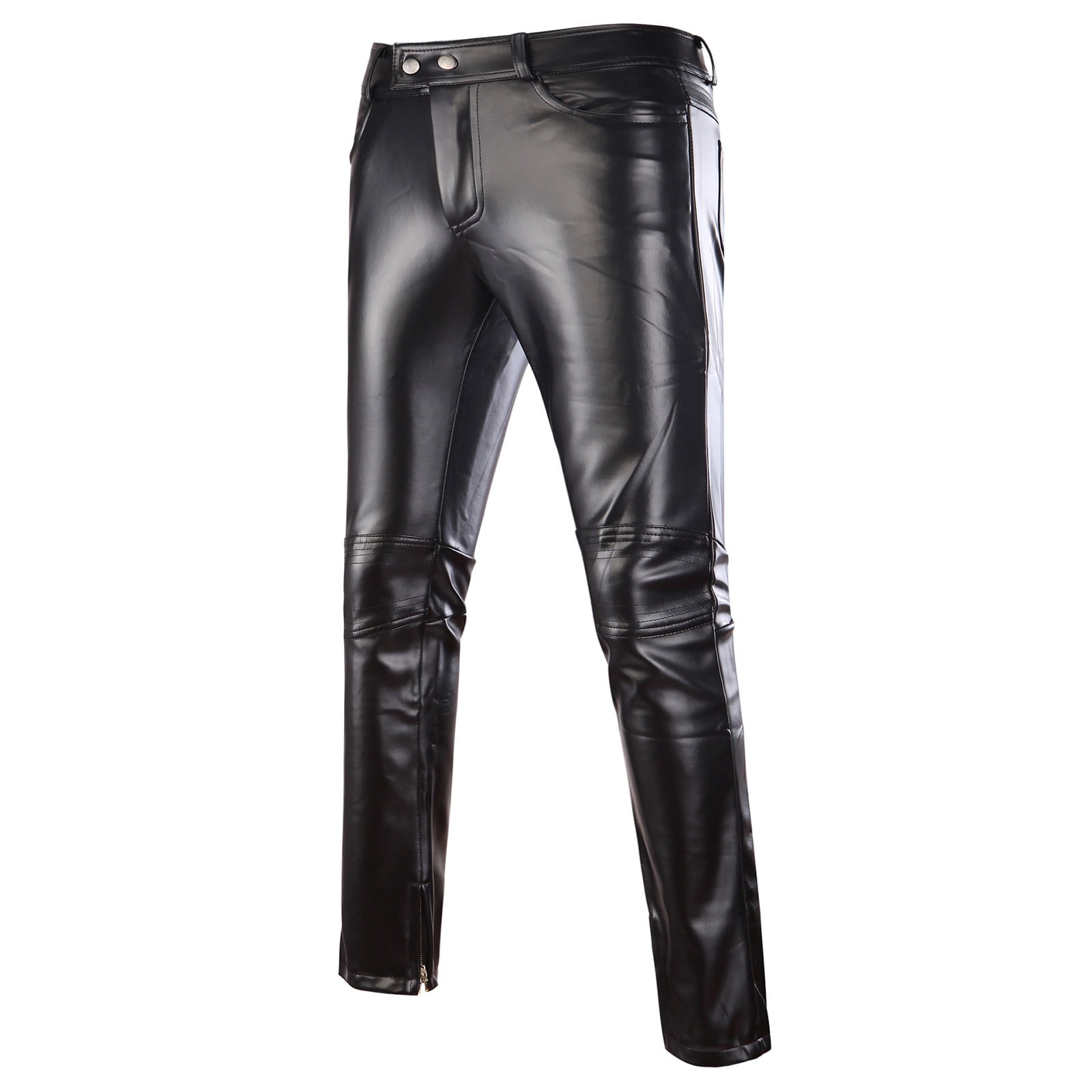 Kayannuo Red leather Pants Spring Clearance Men's New Casual
