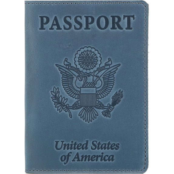 Leather Passport Book Cover - Thin Travel Passport Holder ...