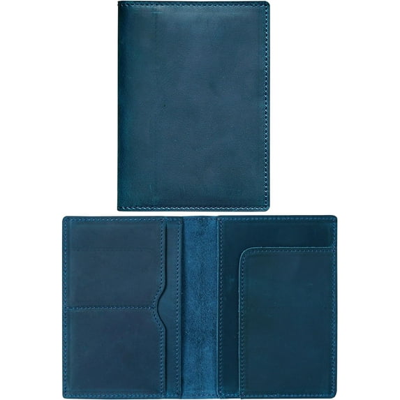 Leather Passport Holder, Handmade Passport Cover with Card and Ticket Slot - Genuine Leather, Elegant Design, Easy Access - Passport Case, Passport Wallet, Passport Holder
