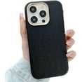 thumbnail image 1 of Leather Pattern Magnetic Case for iPhone, Compatible with MagSafe Wireless Charging (Black,iPhone 15), 1 of 7