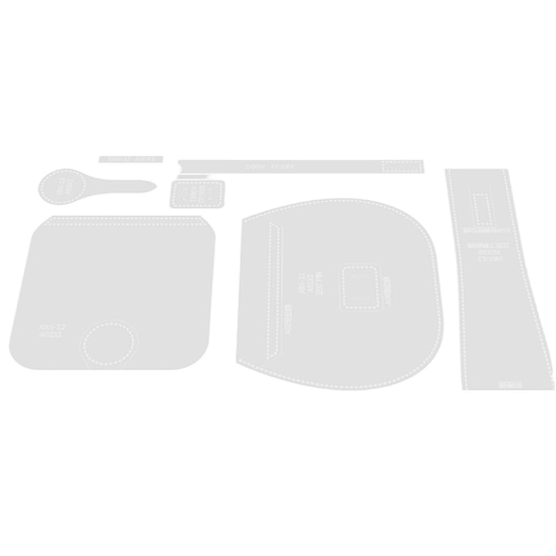 Leather Pattern Template, Leather Craft Acrylic Patterns, Leather Bag