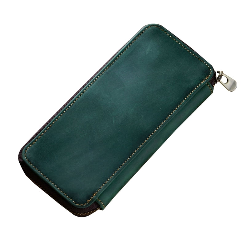 Leather Pen Case Portable Fountain Pen Holder Case 6.49x3.15Inch ...