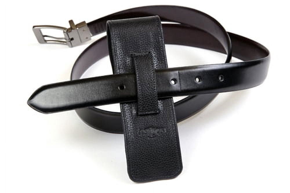 Leather Pen Holster - Black Double