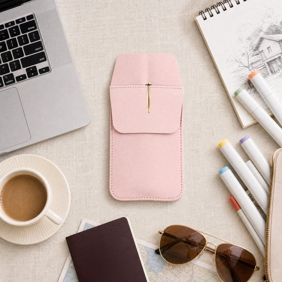 Leather Pen Organizer Sleeve Portable Pocket Holder, Compact Writing Tool Storage Case For Pens Markers And Small Accessories, Professional Travel Organizer For Daily Use