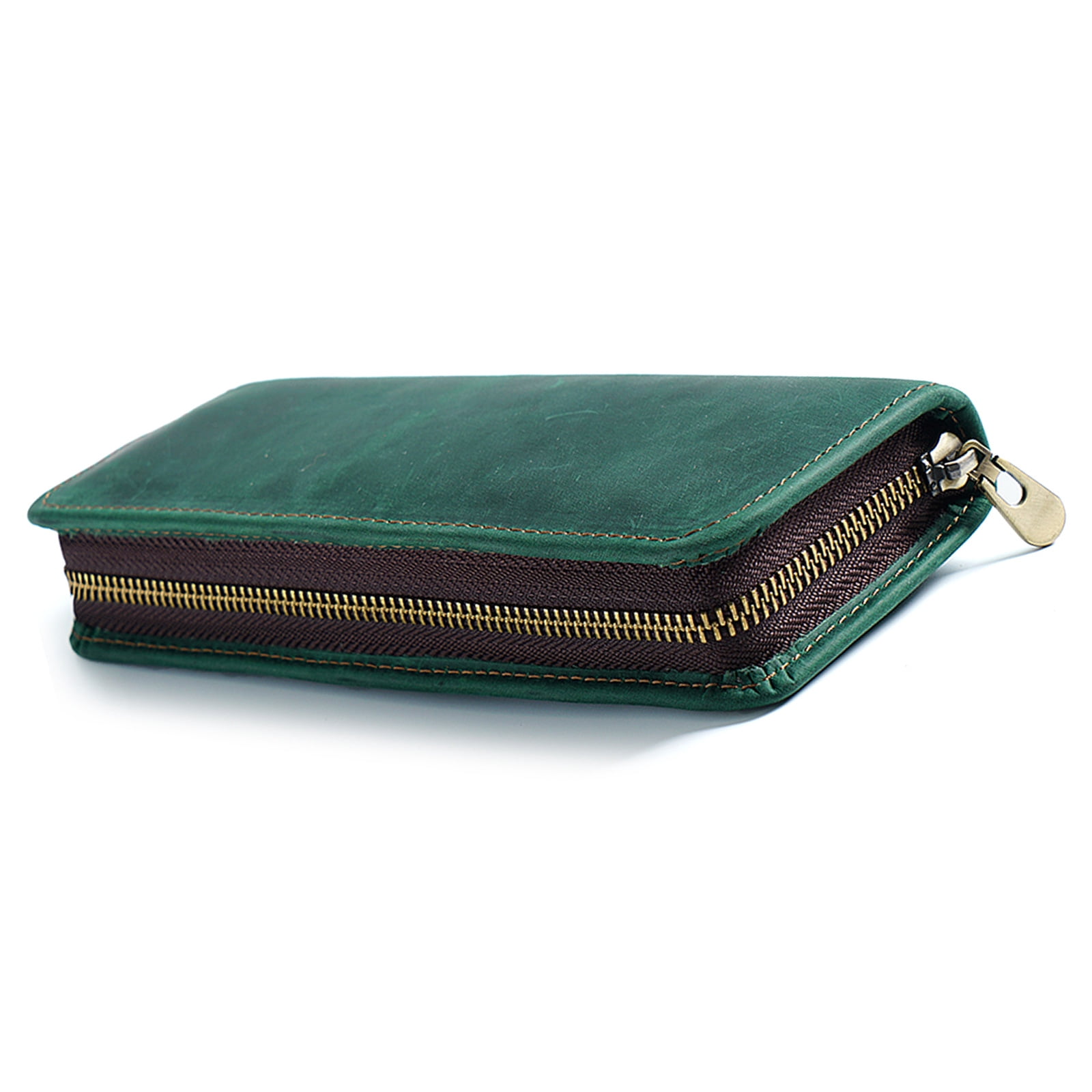 Leather Pen Pouches Leather Fountain Pen Case Elastic Pen Holder Slots 5-11 Pen Pencil for Women Men Professional