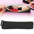 thumbnail image 1 of Leather Pencil Pouch, Slim Pencil Bag, Zipper Pencil Case, Stationery Pouch Bag, Portable Cosmetic Bag, Glasses Pouch, Small Travel Kit Storage Pouch, Office Supplies Organizer, Black, 1 of 7