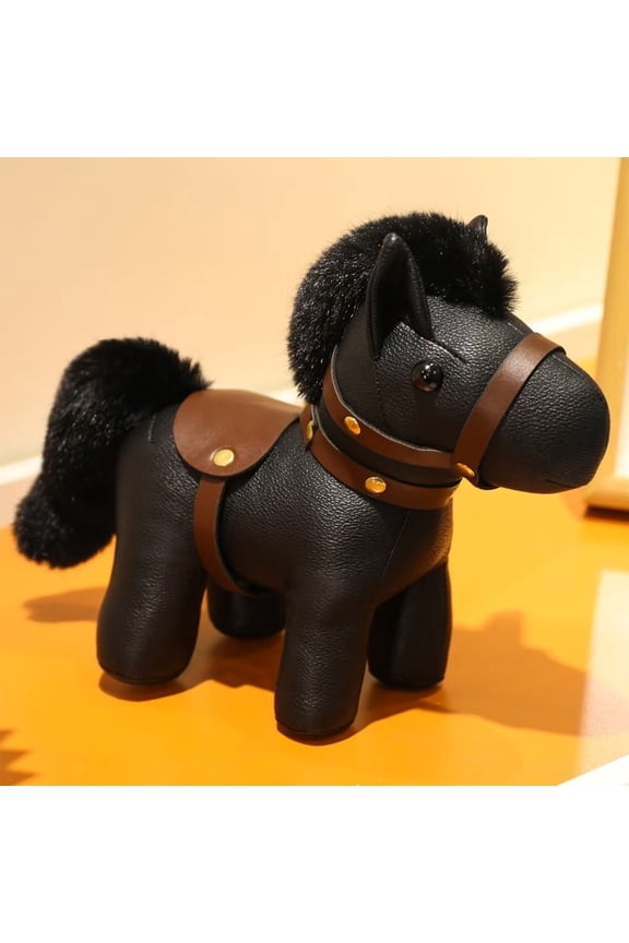 Leather Pendant Keychain, Handmade Bag Charm Decoration, Cute Horse Keychain Ornament, Bag Hanging Accessory Gift, Decorative Keychain For Bags, Fashionable Pendant For Keys And Purses