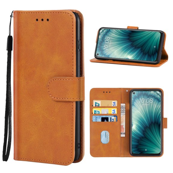 Leather Phone Case For HTC U20 5G(Red) For HTC U20 5G