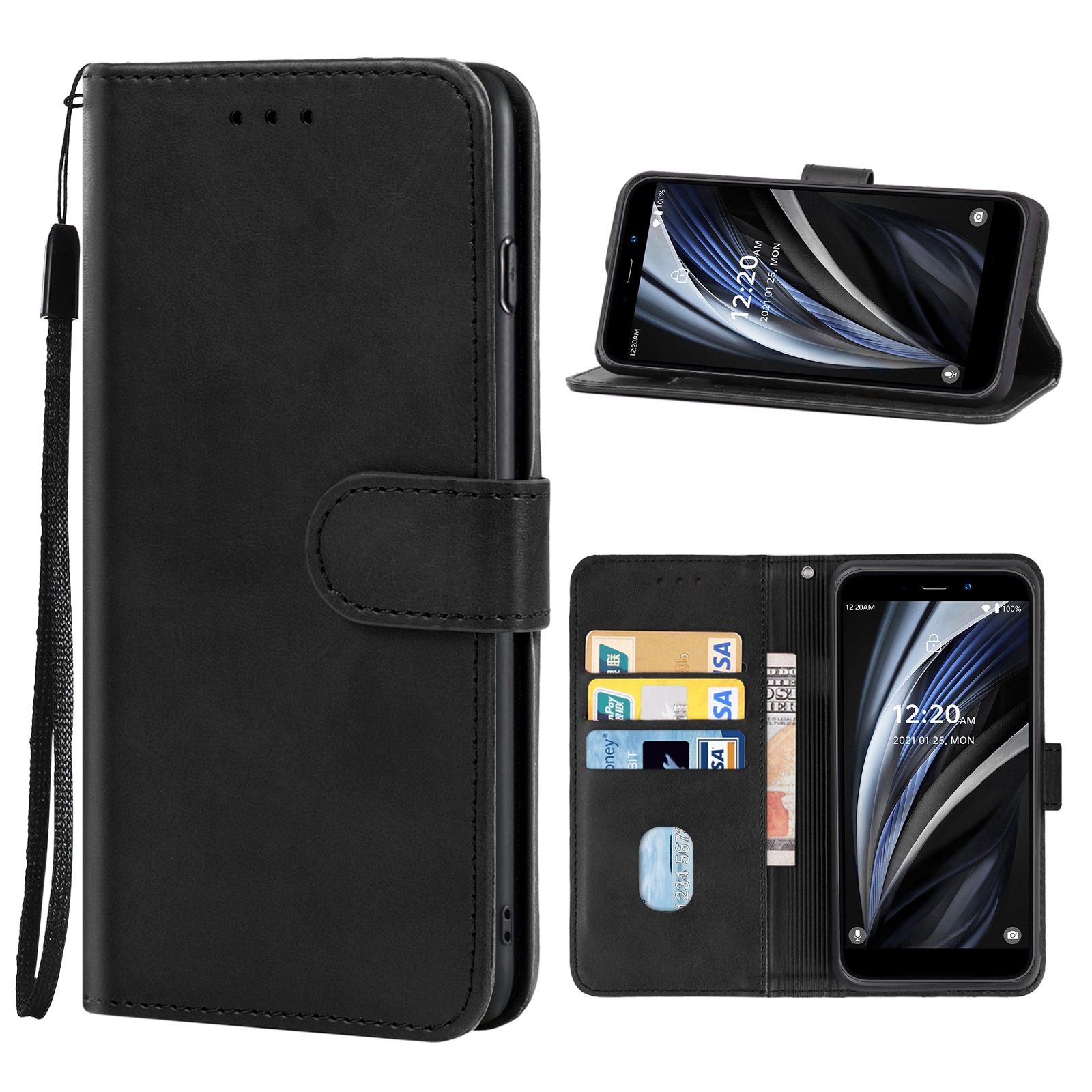 Leather Phone Case For Oukitel WP12 Pro / WP12(Red) For Oukitel WP12 Pro