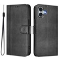 thumbnail image 1 of Leather Phone Case for iphone 16 Plus Case, Retro Style PU/TPU Folio Wallet Case, Premium Folio Cover with [Card Slots] and [Kickstand],Flip Leather Shockproof Cover Magnetic Book Style Wallet-F2, 1 of 1