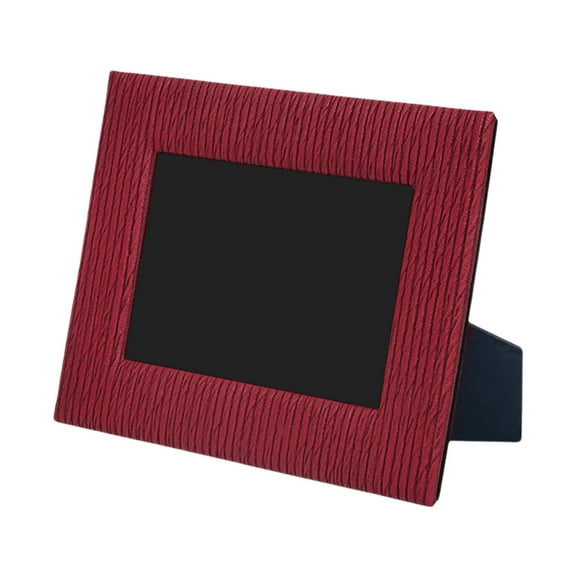 Leather Pictures Frame Room Aesthetics Bedside Table Family Portrait Wood Photo Frame Nordic Modern Decor Furnishings