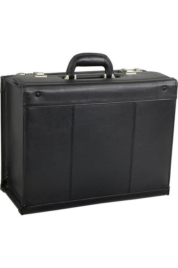 Leather Pilot Case, Black