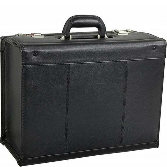 Leather Pilot Case - Black