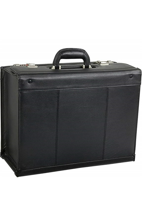 Leather Pilot Case - Black