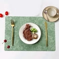 thumbnail image 1 of Leather Placemats Non Slip Heat Resistant Washable Place Pads for Easy Cleaning and Protection for Dining Tables and Kitchen Counters, 1 of 8