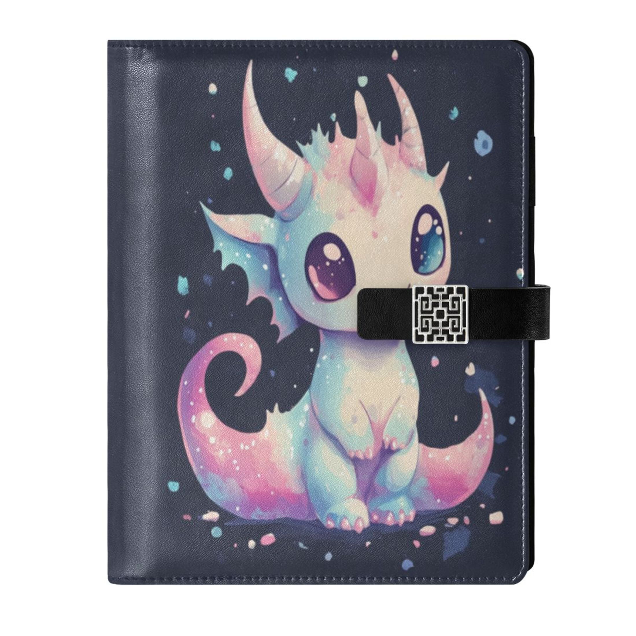 Leather Planner Leather Notebook Notebook Journal Binder Design Pen Pocket Design Convenient for Storage Adorable Dragon