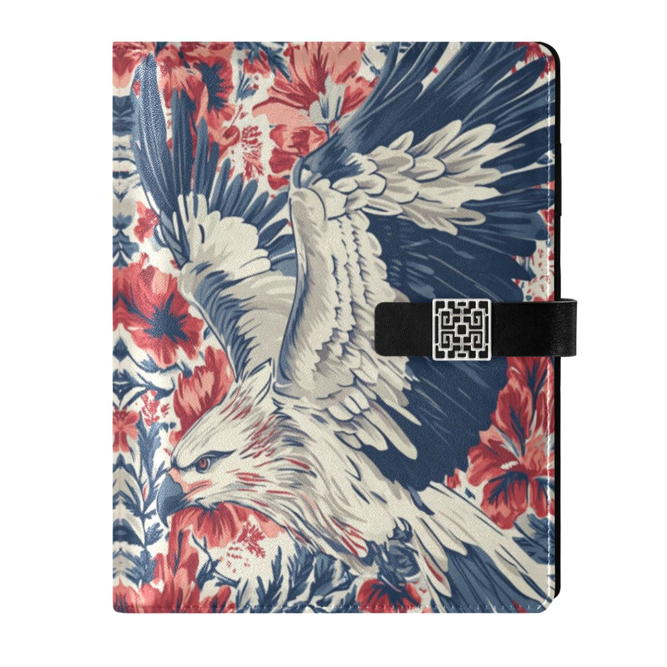 Leather Planner Leather Notebook Notebook Journal Binder Design Pen Pocket Design Convenient for Storage Colored Eagle