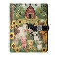 thumbnail image 1 of Leather Planner Leather Notebook Notebook Journal Binder Design Pen Pocket Design Convenient for Storage Farm Animal Scene, 1 of 6