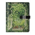 thumbnail image 1 of Leather Planner Leather Notebook Notebook Journal Binder Design Pen Pocket Design Convenient for Storage Lush Garden Hearts, 1 of 6