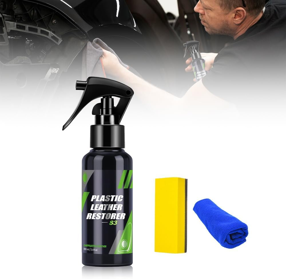 Leather Plastic Restorer, 2024 Upgraded Black Plastic Restorer for