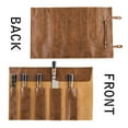 thumbnail image 1 of Leather Pocket Knives Roll Carry Storage Pouch Chef Knives Organiser Bag US Stock, 1 of 10