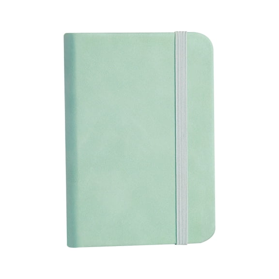 Leather Pocket Portable Notebook, Dienrx Leather Cover Pocket Notebook, Portable Memo Pad for Daily Journaling Or Note Taking, Small Softcover Notepad for Purse Pocket Or Backpack Travel Use